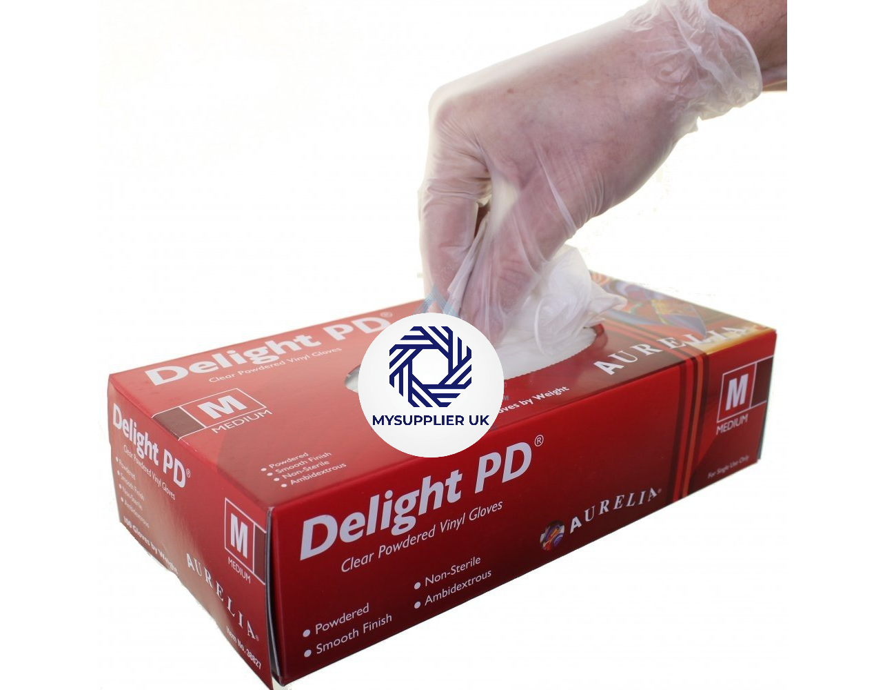 Aurelia Gloves Delight - Vinyl Gloves - Powdered 10 x 100 Gloves