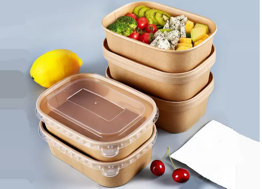 Kraft Rectangular Bento Box Range ( 500ML -700ML -1000ML) BASE