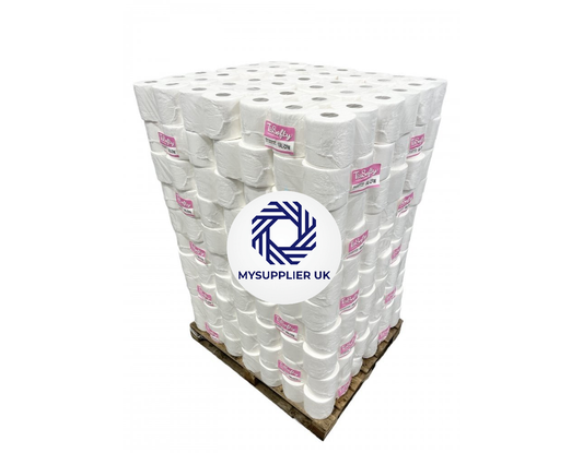 PALLET OFFER - FREE DELIVERY - Embossed 2 Ply White Centrefeed Rolls