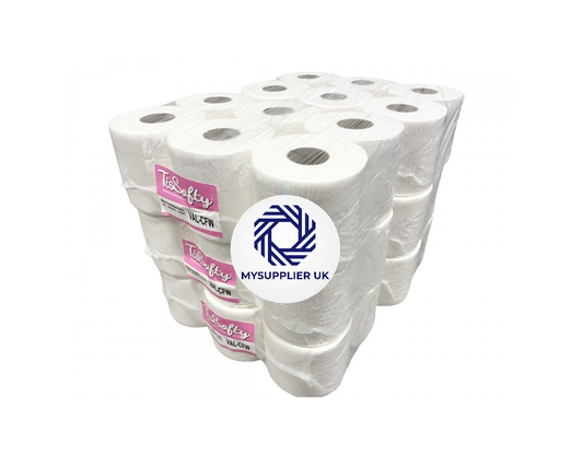 BUNDLE OFFER - FREE DELIVERY - TisSofty Embossed 2 Ply White Centrefeed Rolls