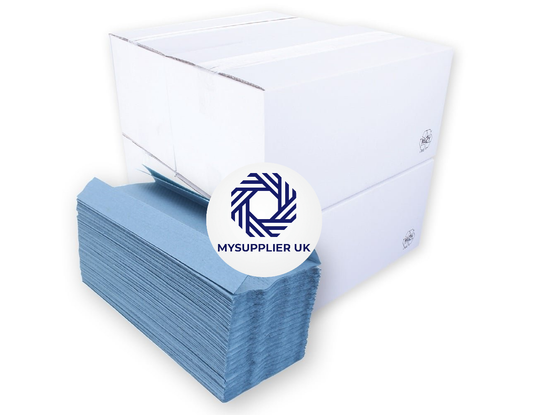 BUNDLE OFFER - FREE DELIVERY - 1 Ply - Blue - C-Fold - Paper Hand Towels
