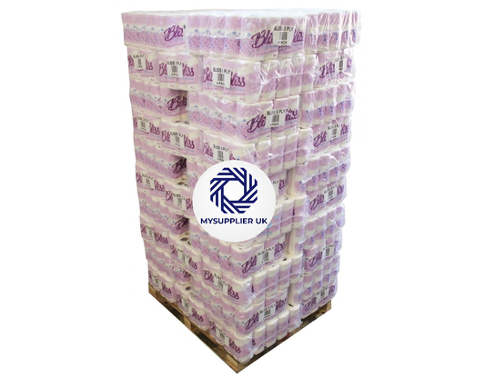 Pallet Offer - FREE DELIVERY - 3ply Quilted Toilet Rolls - 176 sheets on a roll x 40 per pack