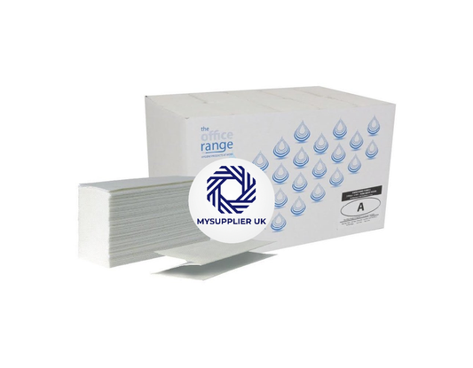 The Office Range 2 Ply - White - Interleaved - Paper Hand Towels