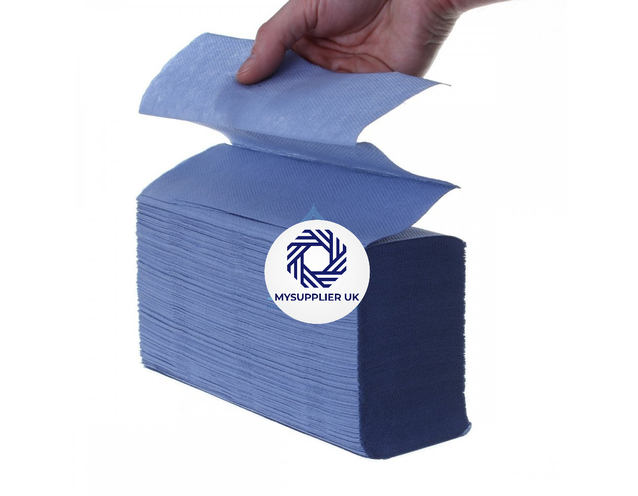 The Office Range 2 Ply - Blue - Interleaved - Paper Hand Towels